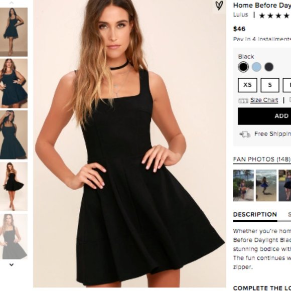 Lulus Dresses & Skirts - Lulus Home Before Daylight Black Dress